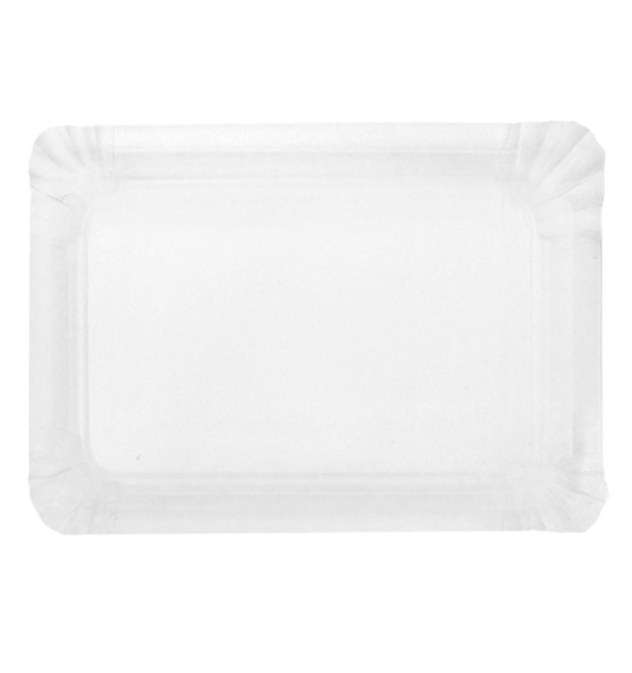 Paper Tray Rectangular shape White 16x22 cm (100 Units) Paper Tray Rectangular shape White 16x22 cm (100 Units)