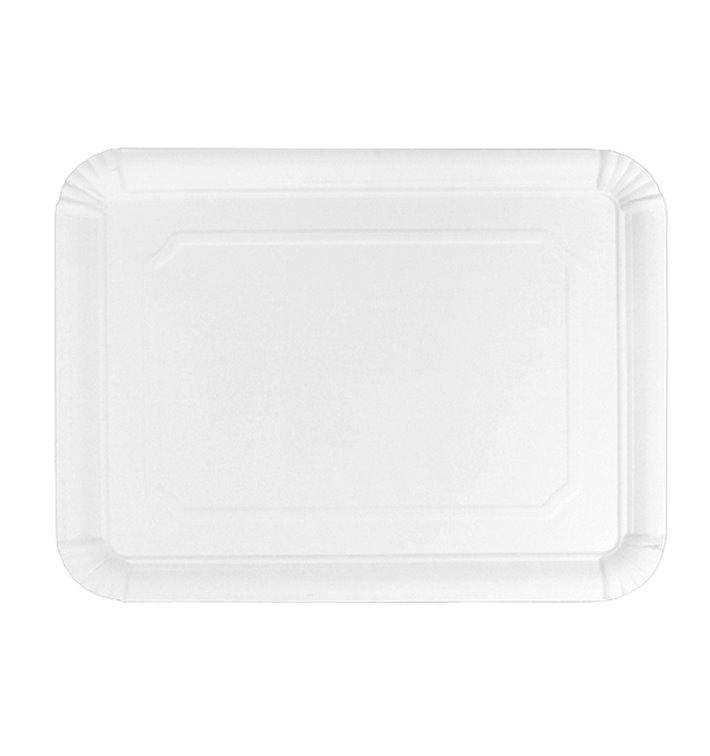 Paper Tray Rectangular shape White 24x30 cm (100 Units) Paper Tray Rectangular shape White 24x30 cm (100 Units)
