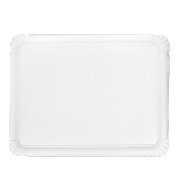 Paper Tray Rectangular shape White 28x36 cm (100 Units) Paper Tray Rectangular shape White 28x36 cm (100 Units)