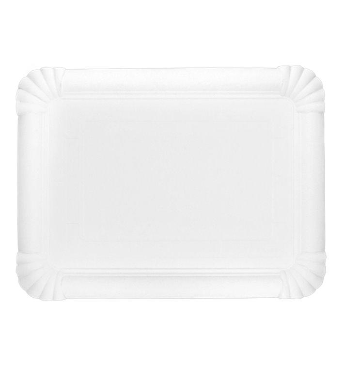 Paper Tray Rectangular shape White 18x24 cm (100 Units) Paper Tray Rectangular shape White 18x24 cm (100 Units)