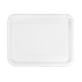 Paper Tray Rectangular shape White 22x28cm (100 Units) 