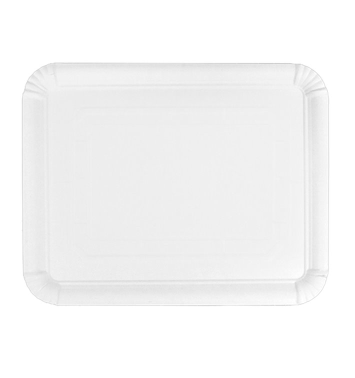 Paper Tray Rectangular shape White 22x28cm (100 Units) Paper Tray Rectangular shape White 22x28cm (100 Units)