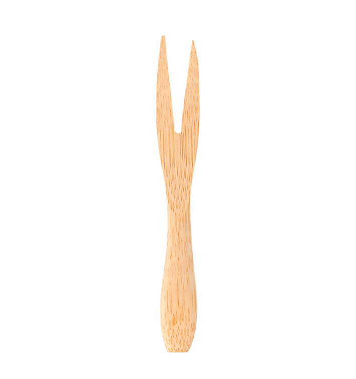 Bamboo Tasting Mini Fork 9cm (50 Units) Bamboo Tasting Mini Fork 9cm (50 Units)