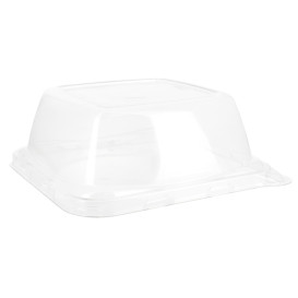 Plastic Lid for Sugarcane Food Container 13x13x5cm (300 Units)