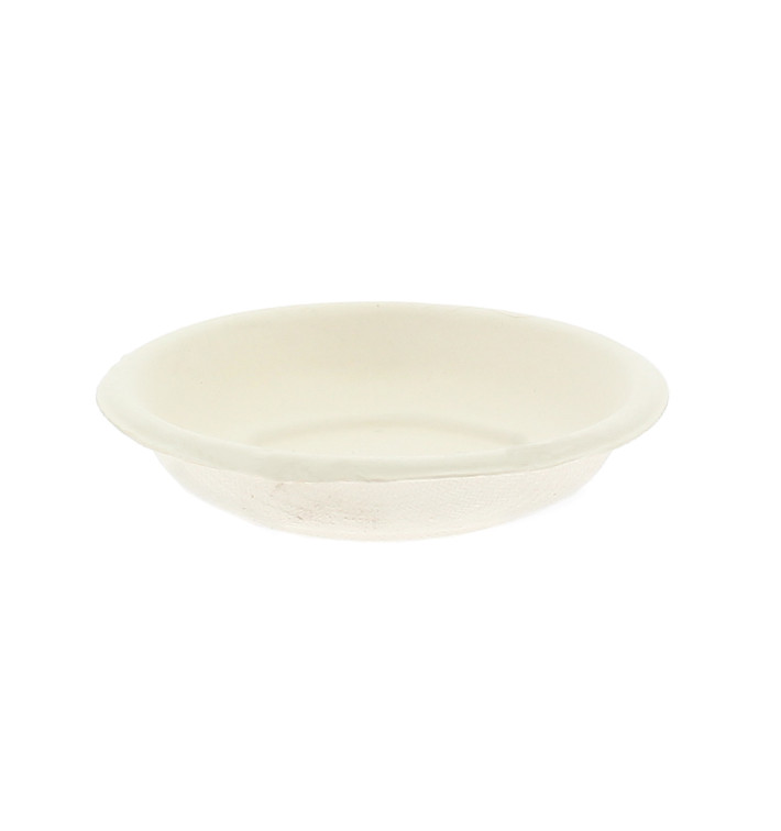 Sugarcane Mini Plate Round Shape White Ø7,5cm (50 Units) Sugarcane Mini Plate Round Shape White Ø7,5cm (50 Units)