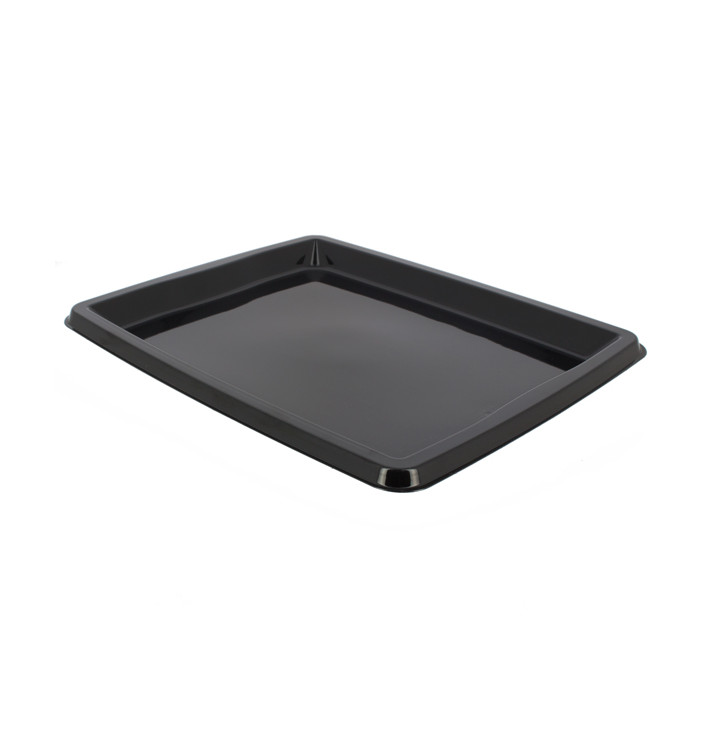 Plastic Platter Rectangular Shape Black 31,6x26,5x2cm (25 Units) Plastic Platter Rectangular Shape Black 31,6x26,5x2cm (25 Units)