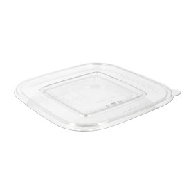 Plastic Lid for Deli Container PET Flat 12x12cm (1000 Units)