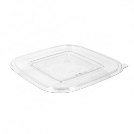 Plastic Lid PET for Plastic Bowl Flat 175x175mm (300 Units)