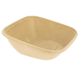 Sugarcane Container "Vision" 750ml 19x19x7cm (50 Units)
