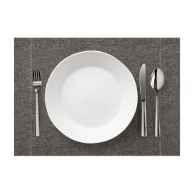 Cotton Placemat "Day Drap" Grey-Green 32x45cm (12 Units) 