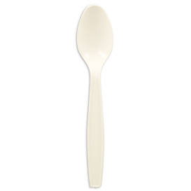 Cornstarch Spoon PLA White 16cm (50 Units) 