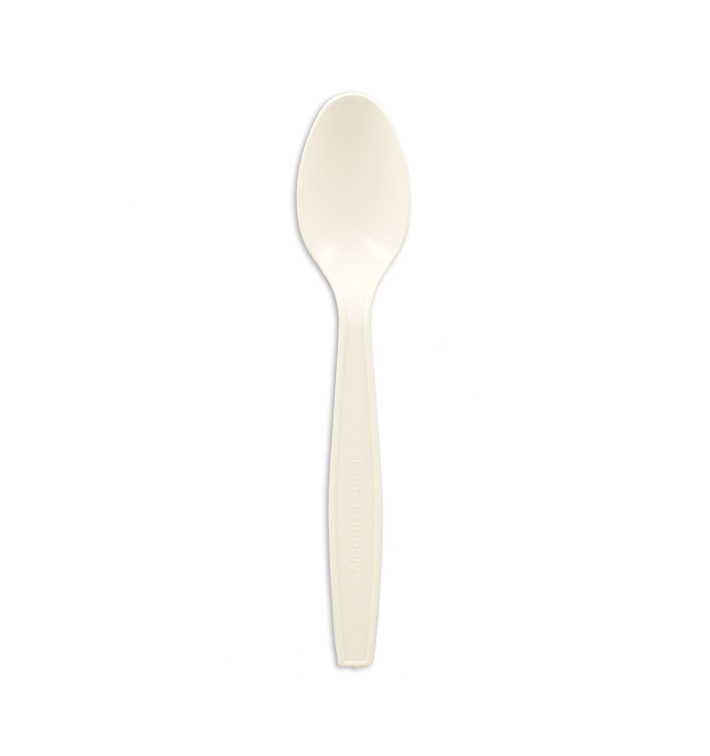 Cornstarch Spoon PLA White 16cm (50 Units) Cornstarch Spoon PLA White 16cm (50 Units)
