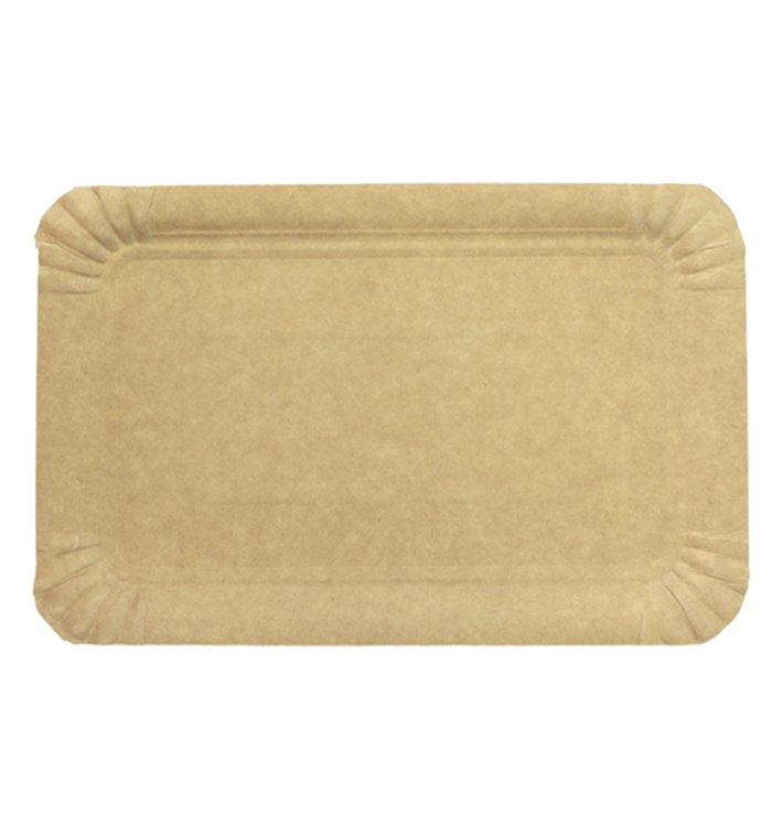 Paper Tray Rectangular shape Kraft 14x21 cm (100 Units) 