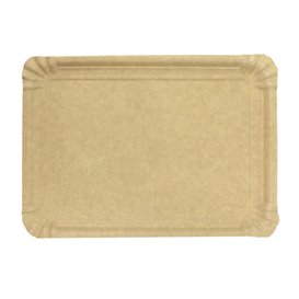 Paper Tray Rectangular shape Kraft 16x22 cm (100 Units) 