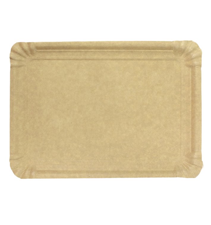 Paper Tray Rectangular shape Kraft 16x22 cm (1400 Units) Paper Tray Rectangular shape Kraft 16x22 cm (1400 Units)