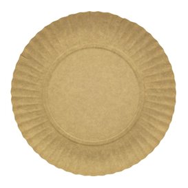 Paper Plate Round Shape Kraft 18cm 255g/m2 (800 Units)