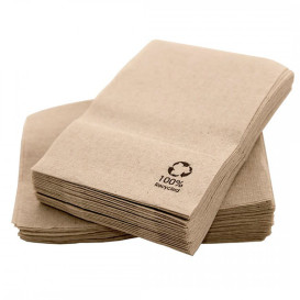 Paper Napkins Miniservis Eco Kraft 17x17cm (14.000 Units)