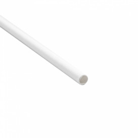 Paper Straw Straight White Wrapped Ø0,6cm 19,7cm (500 Units) 