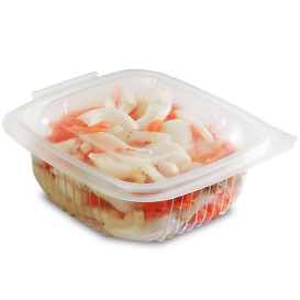 Plastic Container Microwave PP Transparente 250ml 12,3x11,4cm (50 Units) 