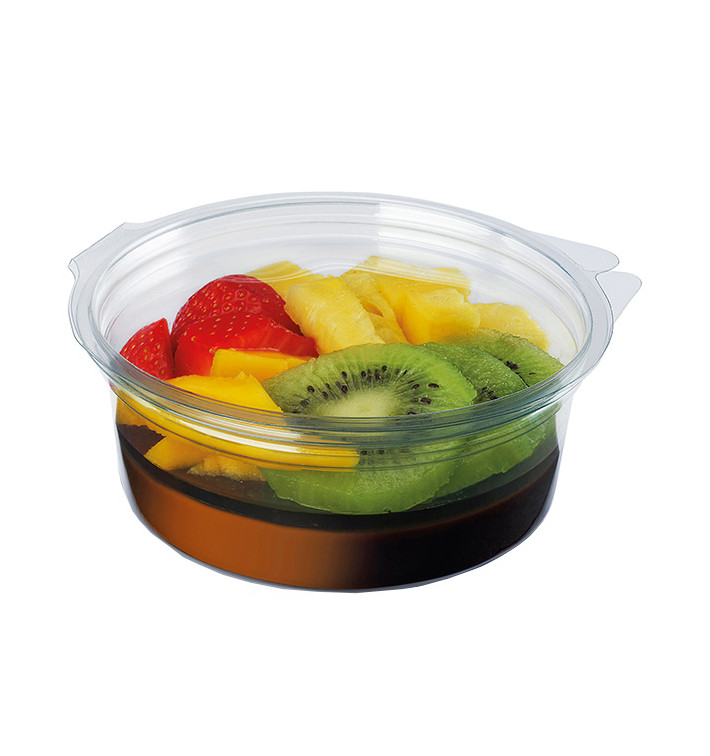 Plastic Container APET Round shape Transparente 400ml Ø12cm (40 Units) Plastic Container APET Round shape Transparente 400ml Ø12cm (40 Units)