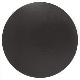 Paper Cake Circle Black 18cm (100 Units) 