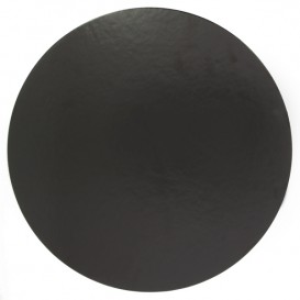 Paper Cake Circle Black 24cm (400 Units)