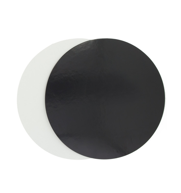 Paper Cake Circle Black and White 17cm (100 Units) Paper Cake Circle Black and White 17cm (100 Units)