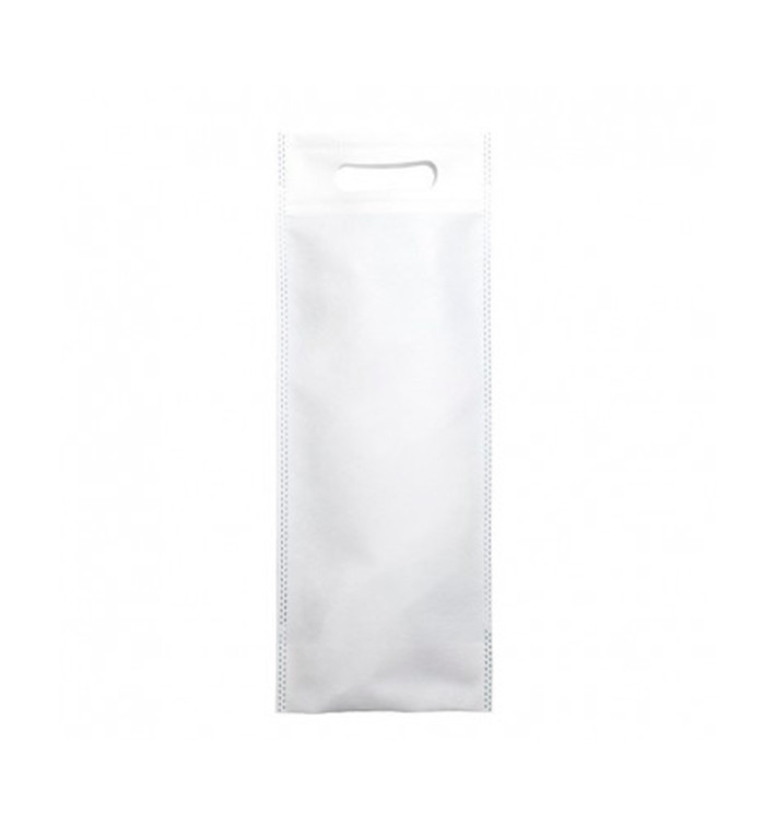 Non-Woven Bag with Die-cut Handles White 17+10x40cm (25 Units) Non-Woven Bag with Die-cut Handles White 17+10x40cm (25 Units)