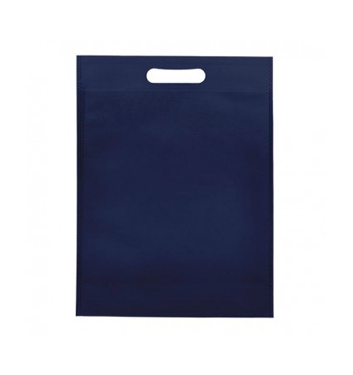 Non-Woven Bag with Die-cut Handles Navy Blu 30+10x40cm (200 Units) Non-Woven Bag with Die-cut Handles Navy Blu 30+10x40cm (200 Units)