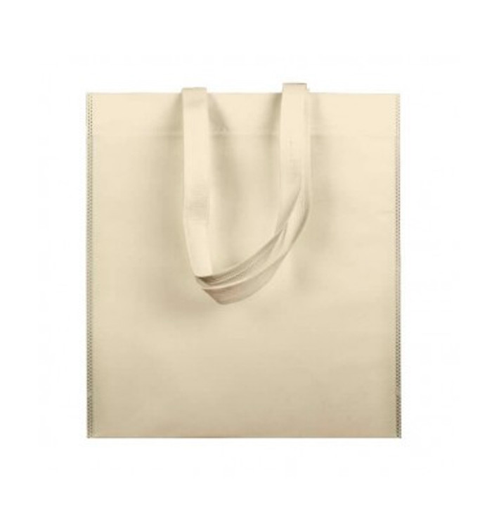 Non-Woven Bag with Short Handles Cream 38x42cm (200 Units) Non-Woven Bag with Short Handles Cream 38x42cm (200 Units)