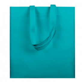 Non-Woven Bag with Short Handles Aquamarine 38x42cm (200 Units)