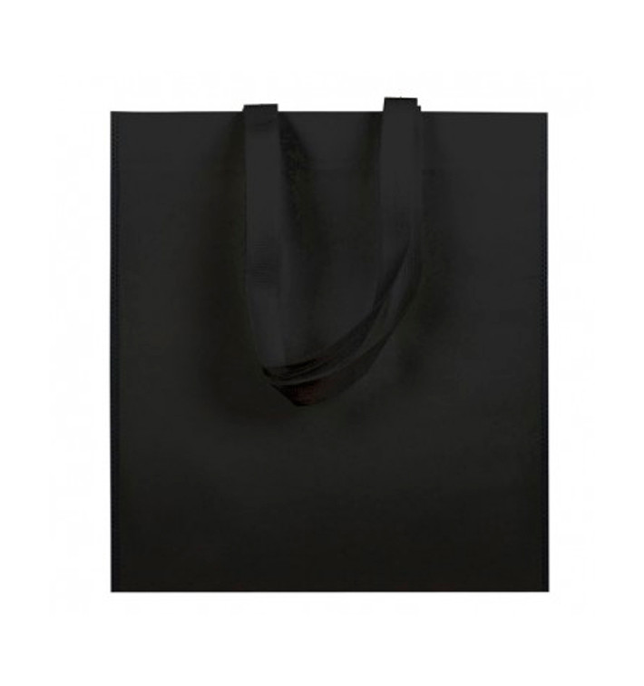 Non-Woven Bag with Short Handles Black 38x42cm (200 Units) Non-Woven Bag with Short Handles Black 38x42cm (200 Units)