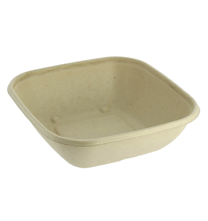 Sugarcane Bowl PLA 500ml 17x17x5cm (75 Units) 