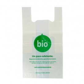 Plastic T-Shirt Bag 100% Biodegradable 50x55 cm (1000 Units)