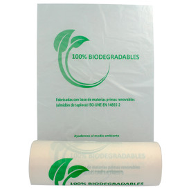 Roll of plastic bags 100% Biodegradable 30x40cm (500 Units)