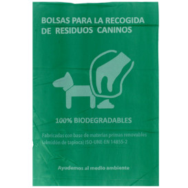 Plastic bag for dog droppings 100% bio 20x33cm (100 units)