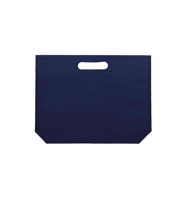Non-Woven Bag with Die-cut Handles Electric Blu 34+8x26cm (25 Units)