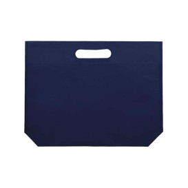 Non-Woven Bag with Die-cut Handles Electric Blu 34+8x26cm (200 Units)