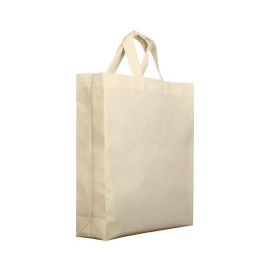 Non-Woven PREMIUM Bag with Short Handles Cream 25+10x30cm (200 Units)