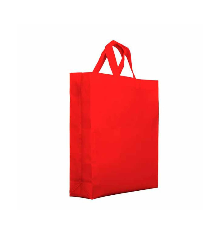 Non-Woven PREMIUM Bag with Short Handles Red 25+10x30cm (200 Units) Non-Woven PREMIUM Bag with Short Handles Red 25+10x30cm (200 Units)