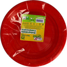 Plate PLA Deep Red Ø22 cm (25 Units) 