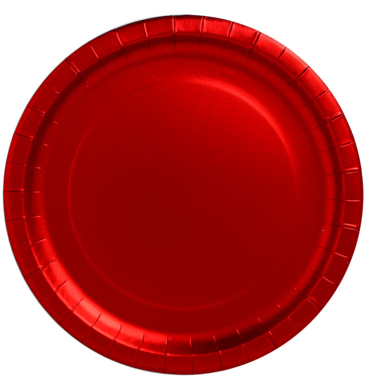 Paper Plate Round Shape "Party" Red Ø34cm (3 Units) Paper Plate Round Shape "Party" Red Ø34cm (3 Units)
