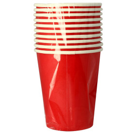 Paper Cup Red 9Oz/240ml "Party" (300 Units)