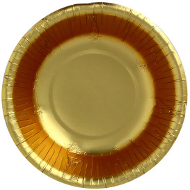 Paper Bowl "Party" Gold Ø16cm (90 Units)