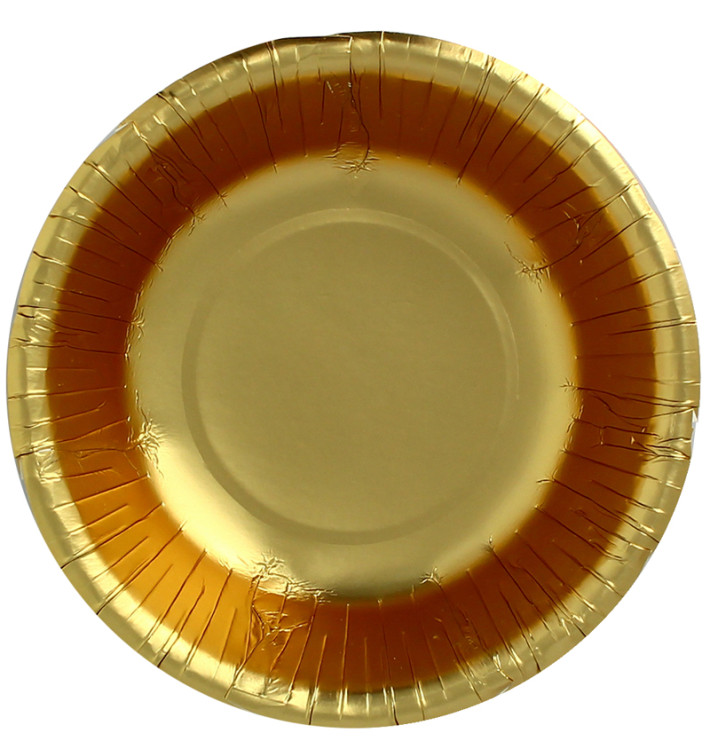 Paper Bowl "Party" Gold Ø16cm (90 Units) Paper Bowl "Party" Gold Ø16cm (90 Units)