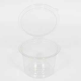 Plastic Container APET Round shape Transparente 80ml Ø7cm (50 Units)