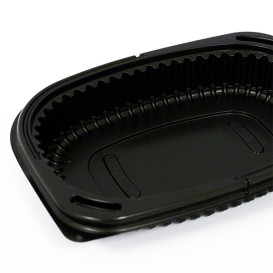 Plastic Container PP Rectangular Shape 400ml 19x14x3,2cm (480 Units)