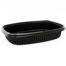 Plastic Container PP Rectangular Shape 1250ml 25,5x18,9x4,5cm (40 Units) 