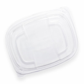 Plastic Lid Translucent Container PP 800/1000ml 21,5x17x2cm (20 Units) 