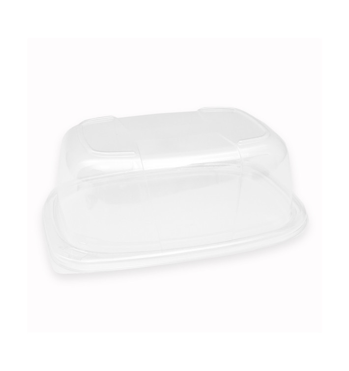 Plastic Lid Transparente Container OPS 800/1000ml 21,5x17x7cm (320 Units) Plastic Lid Transparente Container OPS 800/1000ml 21,5x17x7cm (320 Units)